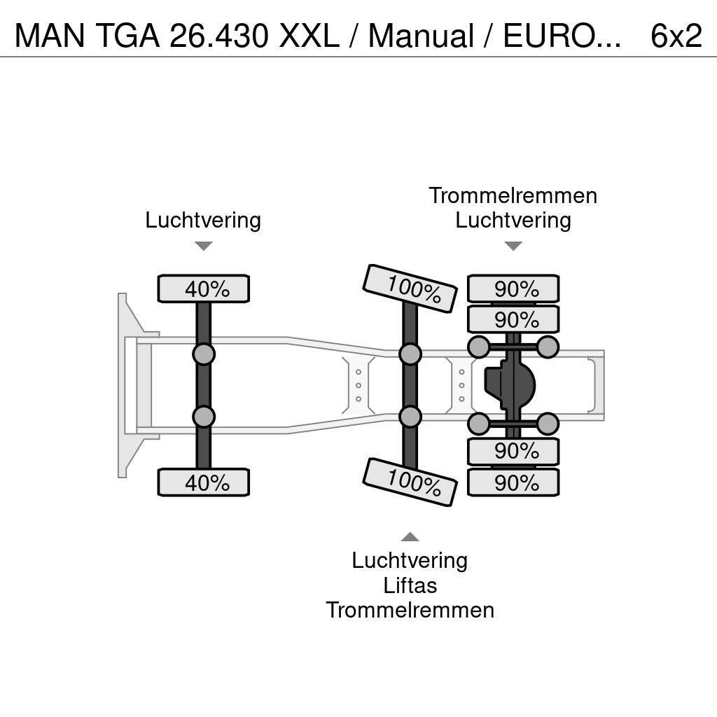MAN TGA 26.430 XXL / Manual / EURO 3 / Airco / Hydraul Trekkers