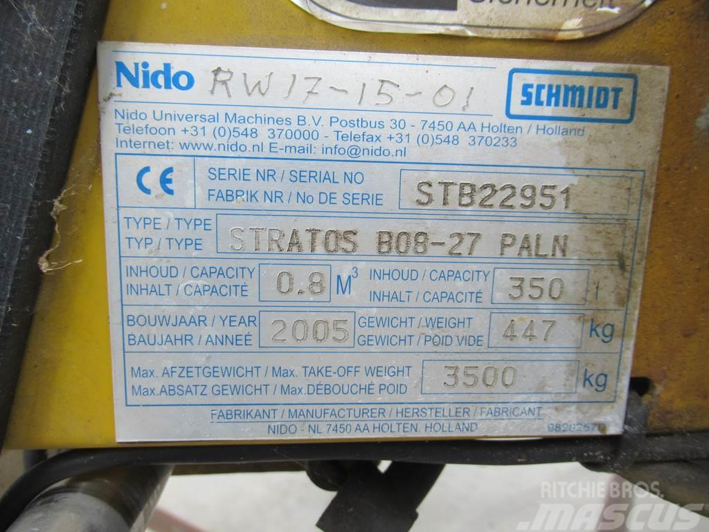 Nido - Schmidt STRATOS B08-27 PALN 0,8m3 + 350 L Zoutst Zand- en zoutstrooimachines