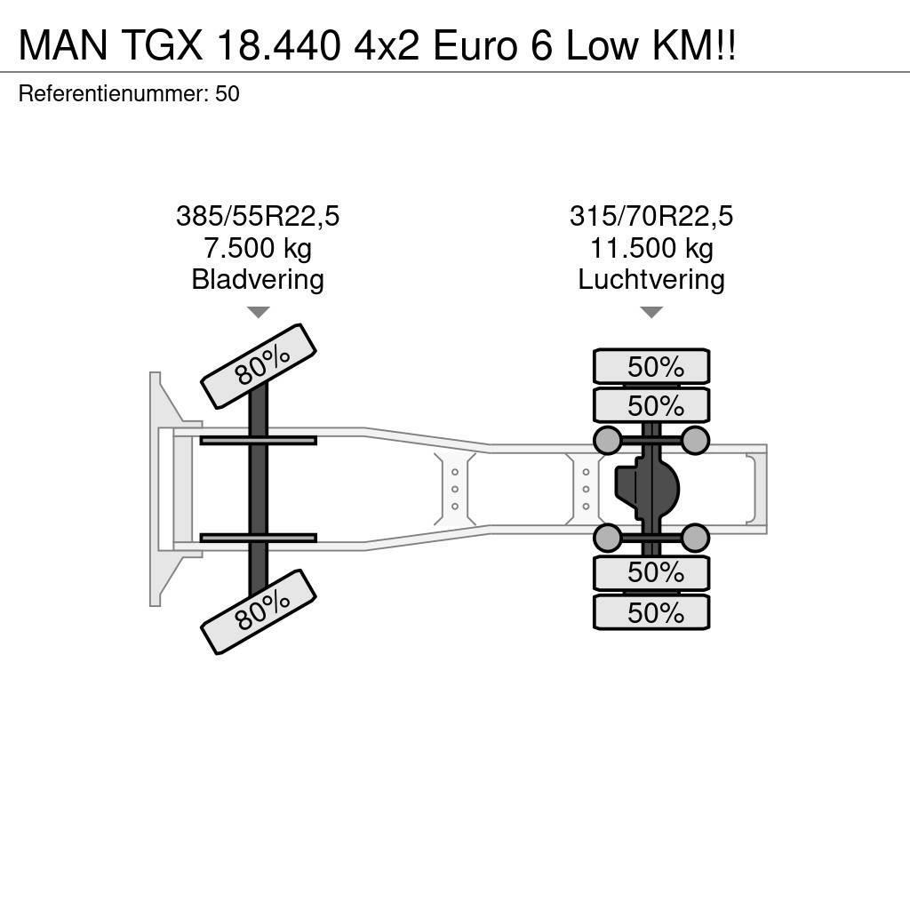 MAN TGX 18.440 4x2 Euro 6 Low KM!! Trekkers