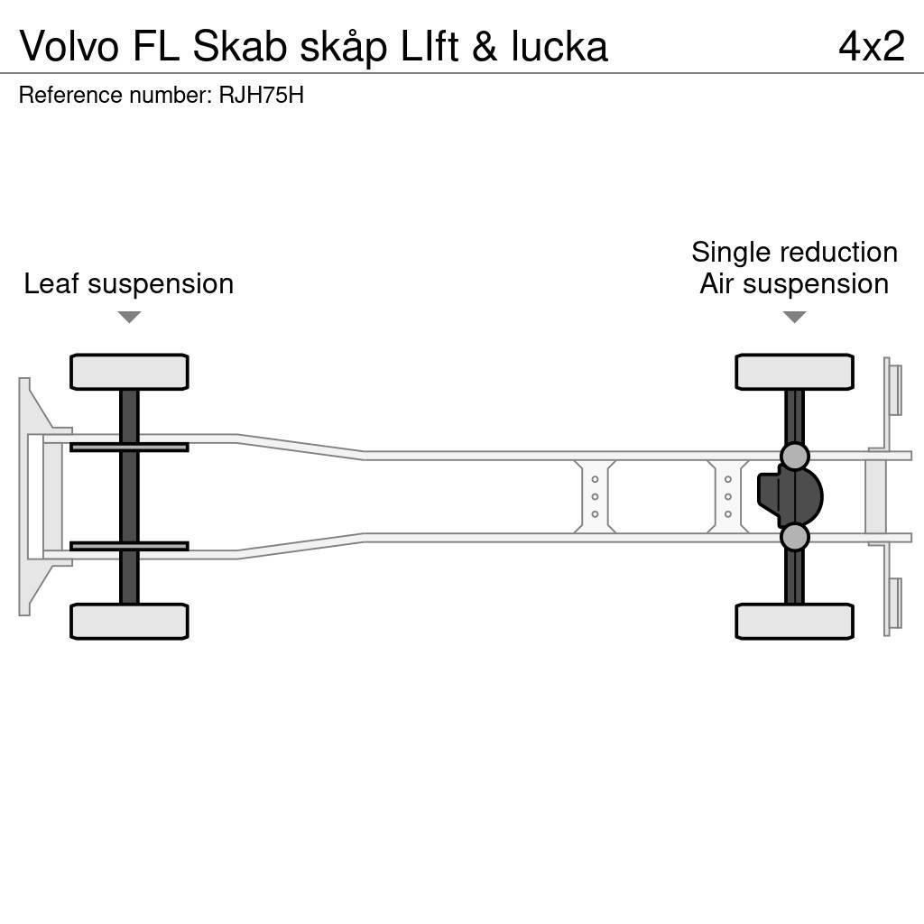 Volvo FL Skab skåp LIft & lucka Bakwagens met gesloten opbouw