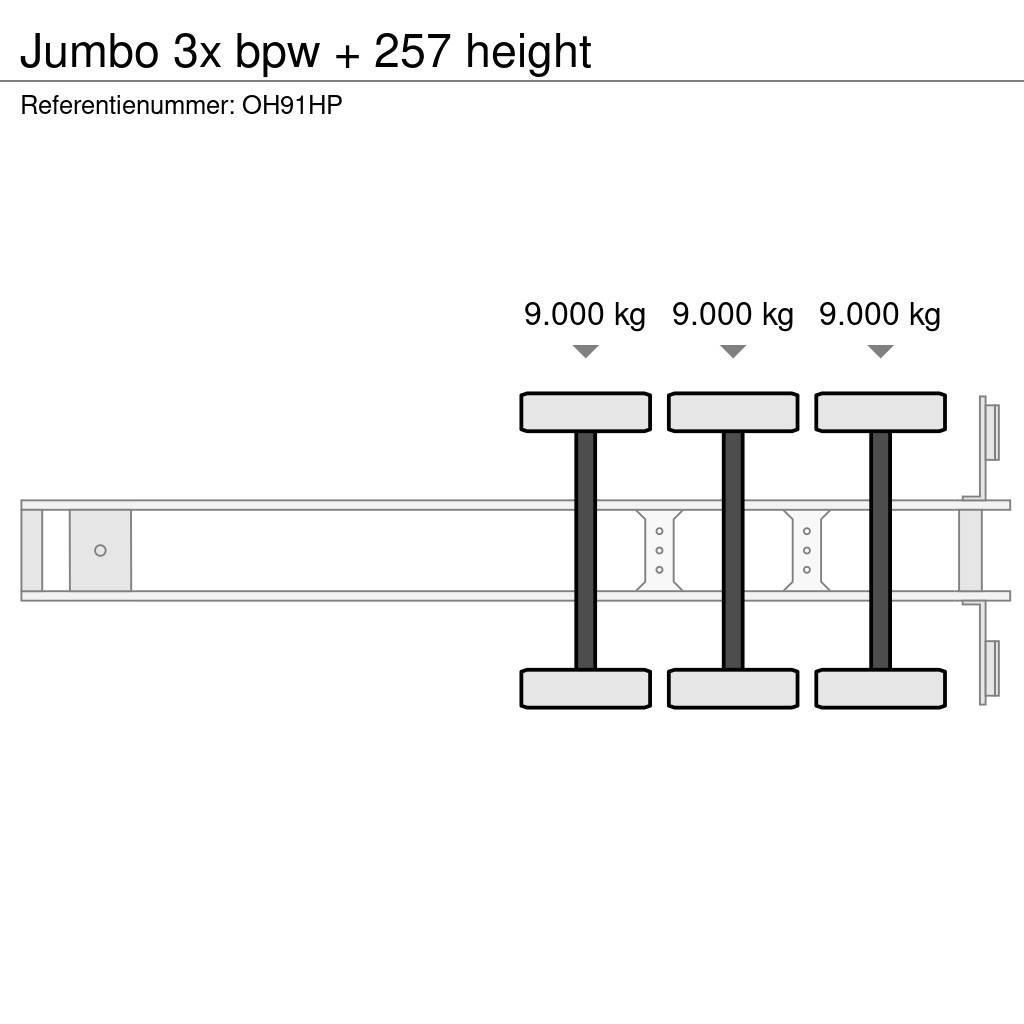 Jumbo 3x bpw + 257 height Schuifzeilen