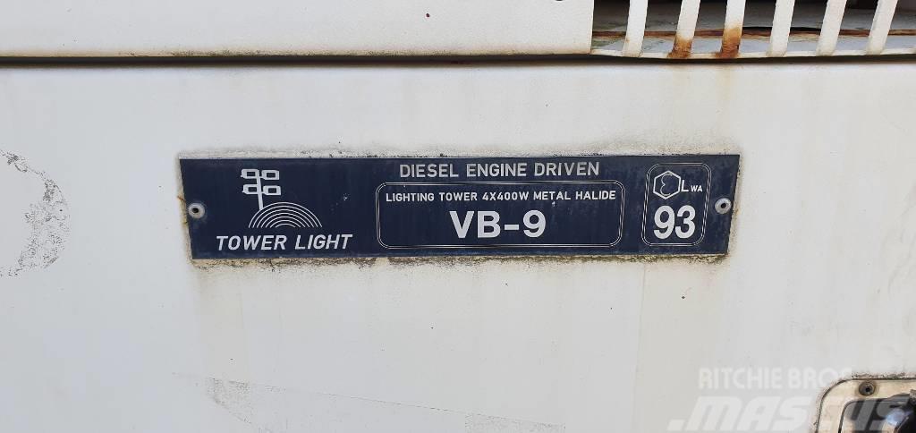 Towerlight VB-9 világítótorony/aggregátor Diesel generatoren