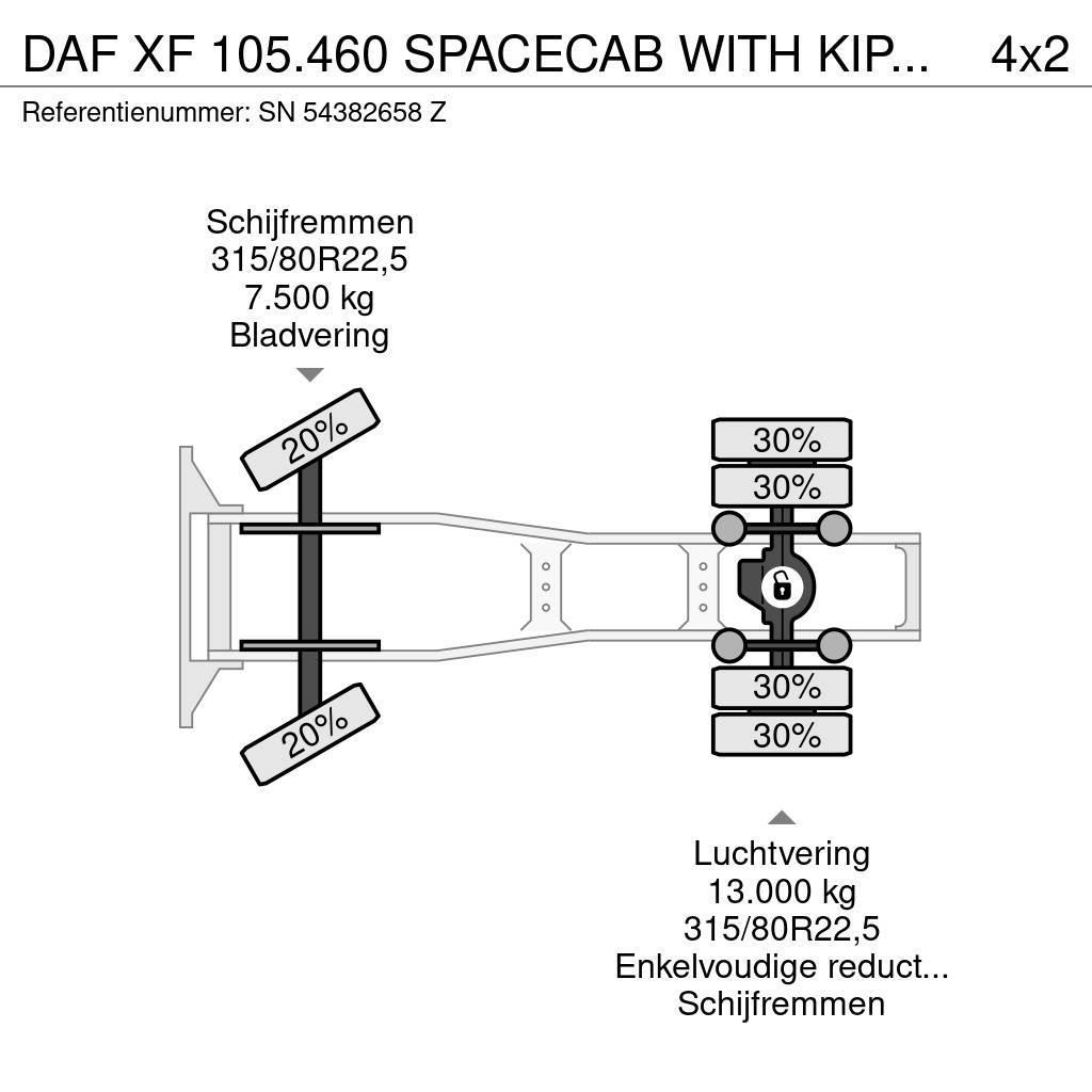 DAF XF 105.460 SPACECAB WITH KIPPER HYDRAULIC (ZF16 MA Trekkers