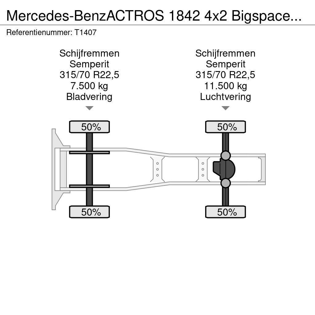 Mercedes-Benz ACTROS 1842 4x2 Bigspace Euro6 - 12.8L - Side Skir Trekkers