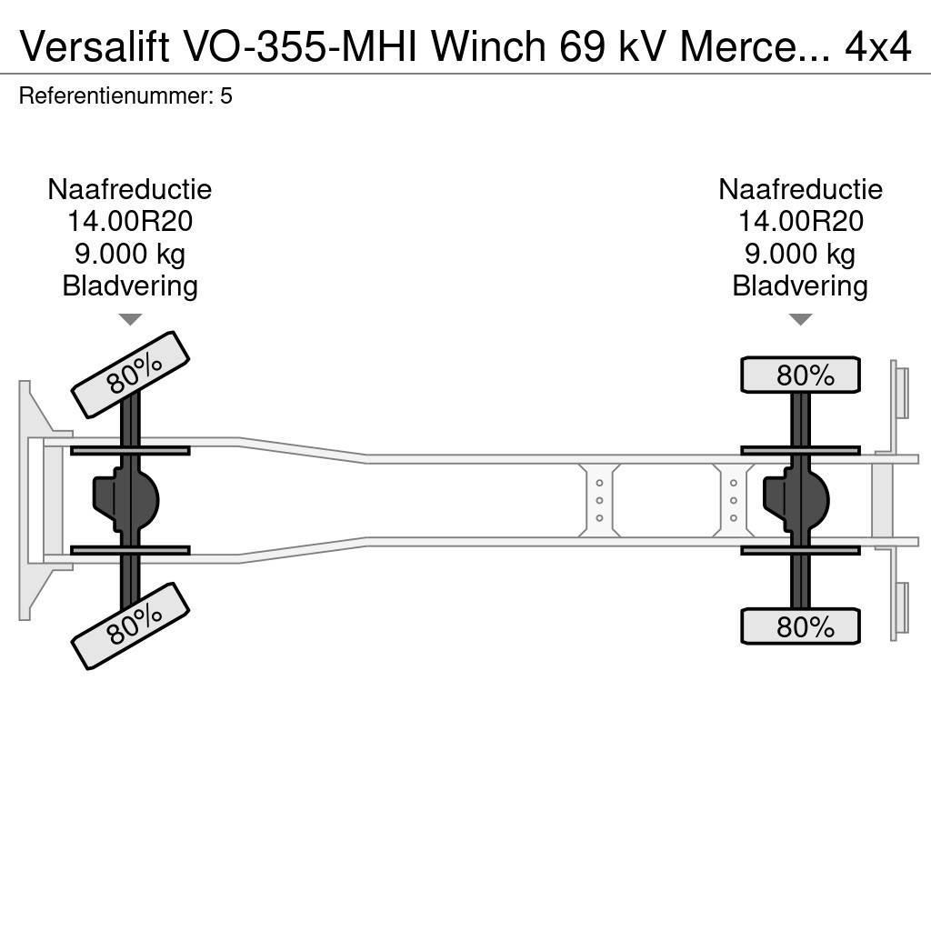 VERSALIFT VO-355-MHI Winch 69 kV Mercedes Benz Axor 1824 4x4 Auto hoogwerkers