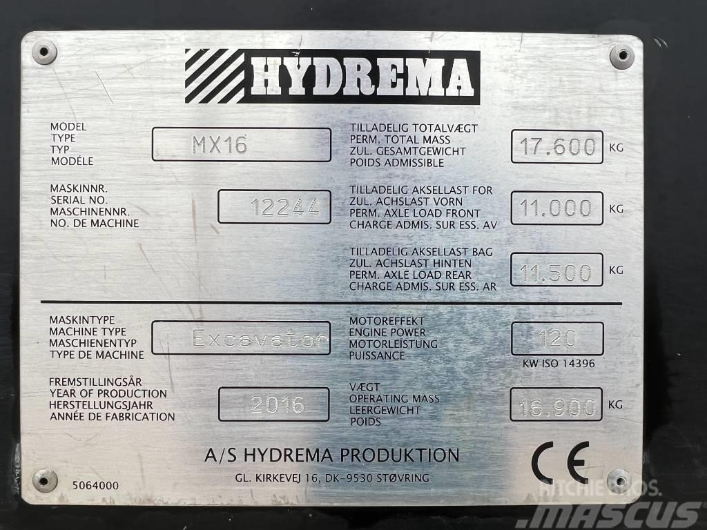 Hydrema MX 16 Wielgraafmachines