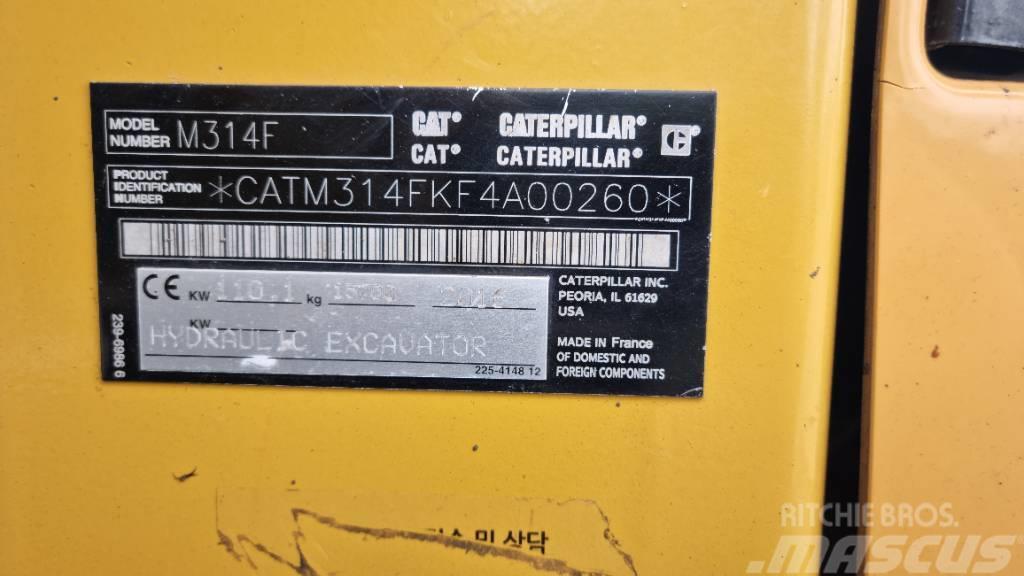 CAT M 314 F Wielgraafmachines