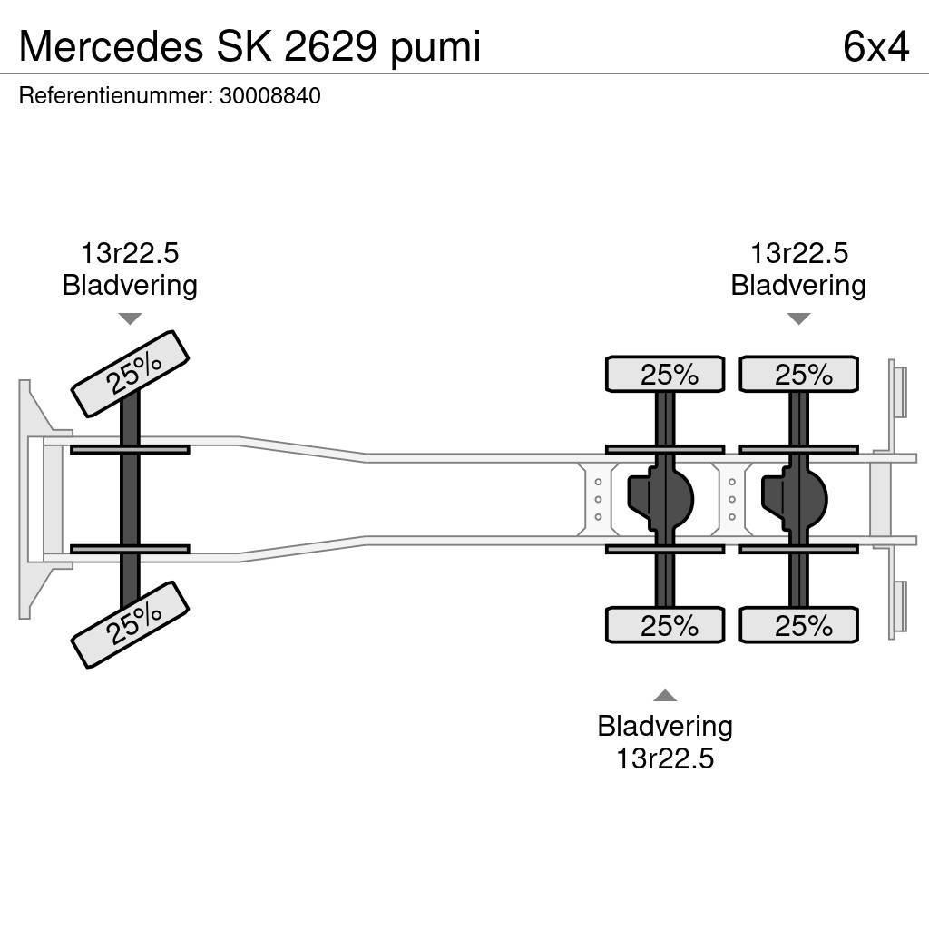 Mercedes-Benz SK 2629 pumi Betonpomptrucks