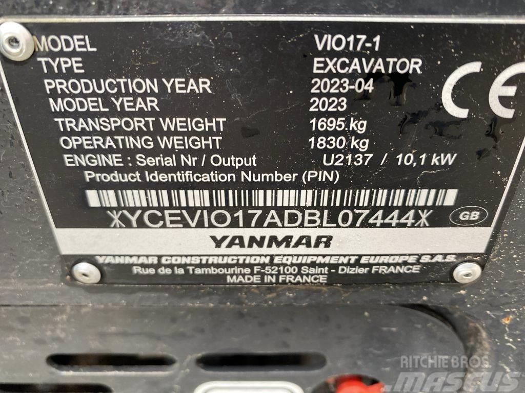 Yanmar VIO17-1 Minigraafmachines < 7t