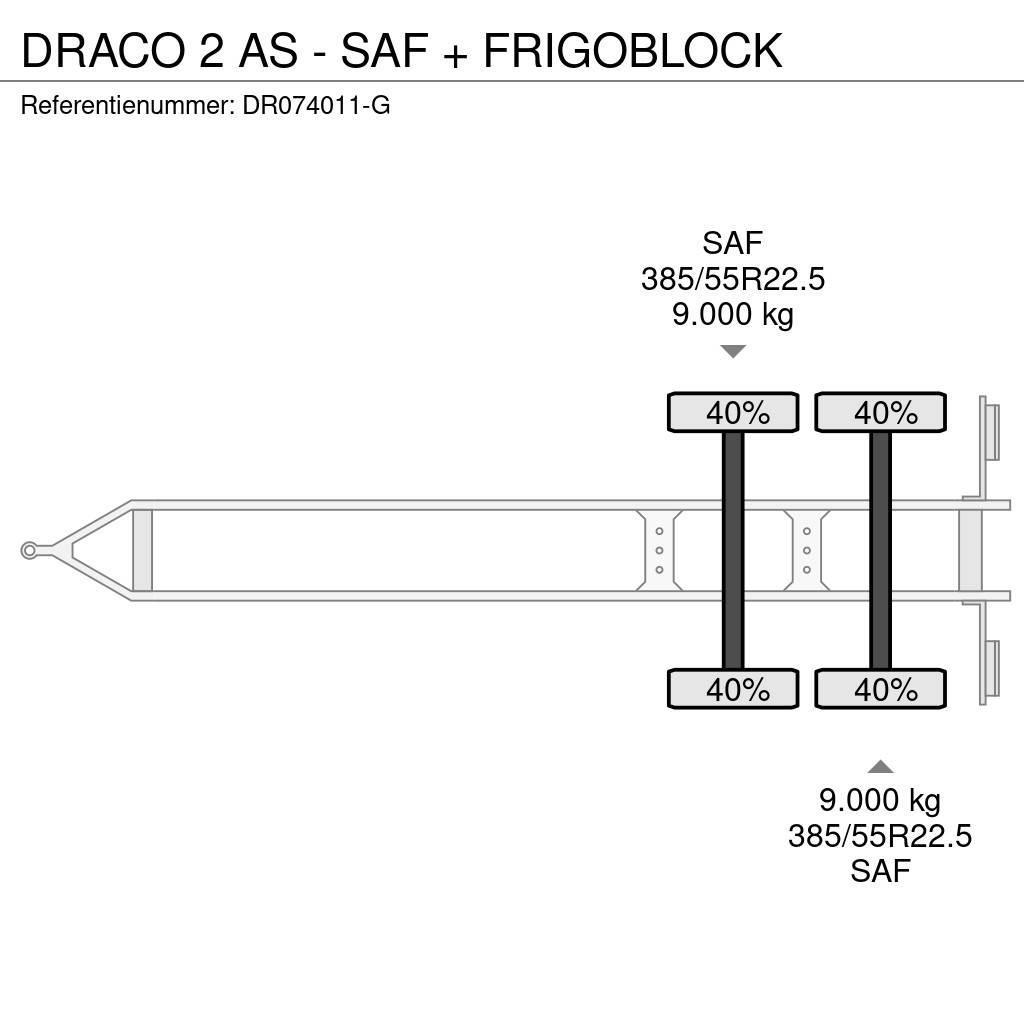 Draco 2 AS - SAF + FRIGOBLOCK Koel-vries trailer