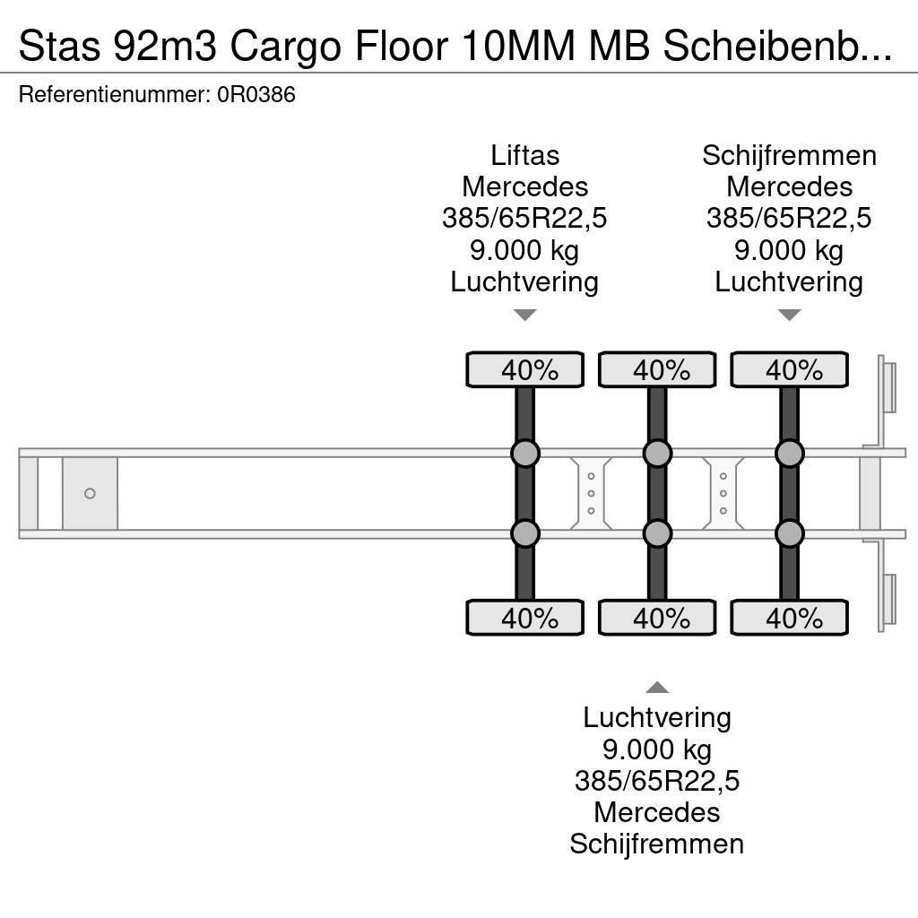 Stas 92m3 Cargo Floor 10MM MB Scheibenbremsen Liftachse Schuifvloeropleggers