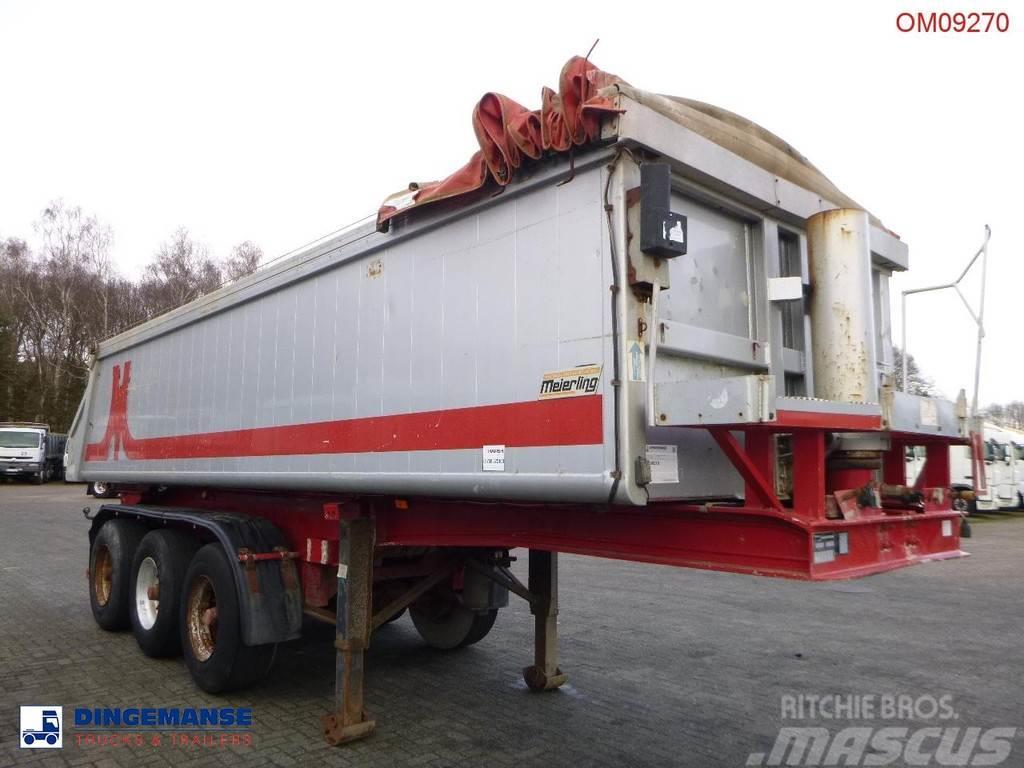 Meierling Tipper trailer alu 21 m3 + tarpaulin Kippers