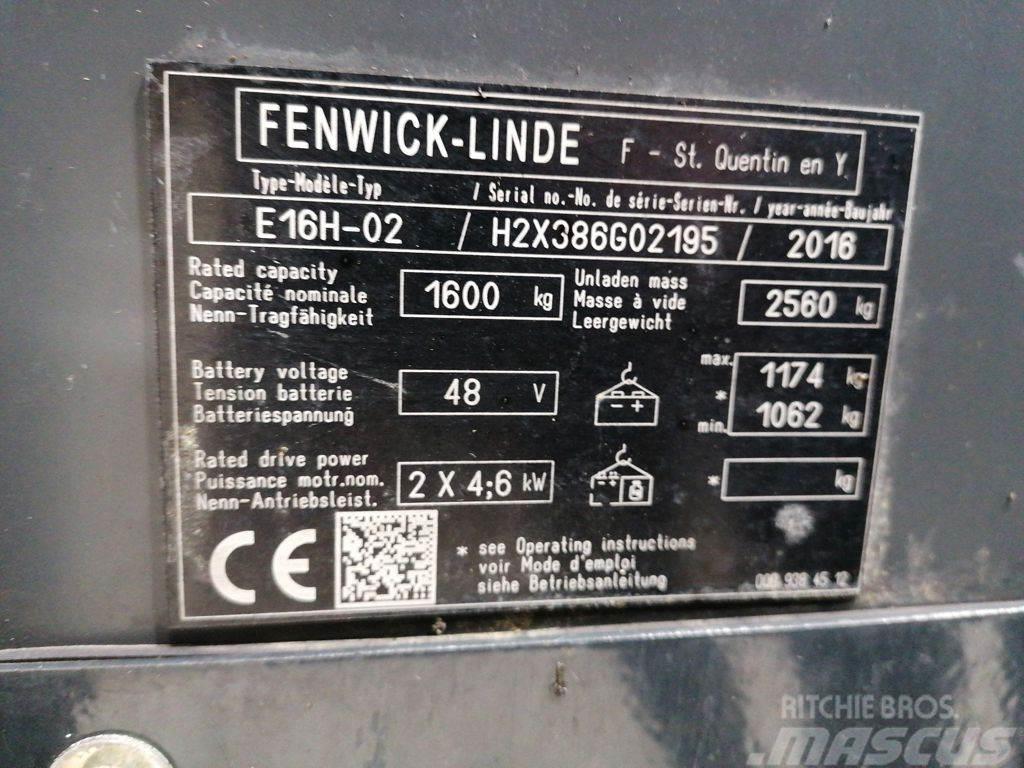 Linde E16H-02 Elektrische heftrucks