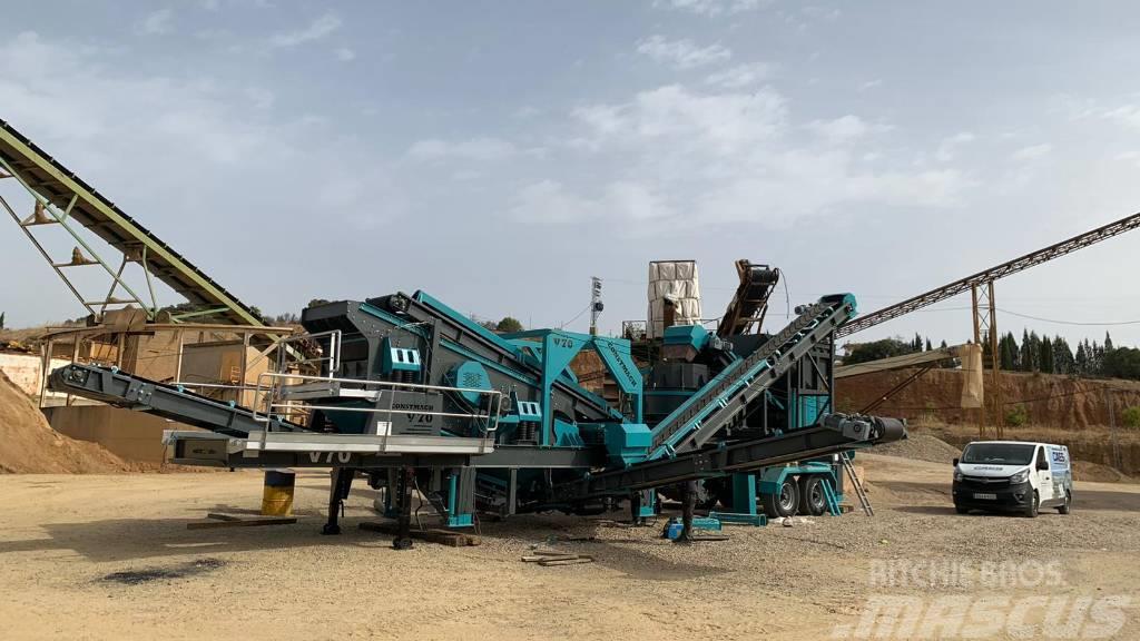 Constmach 150TPH Mobile Vertical Shaft Impact Crushing Plant Mobile crushers
