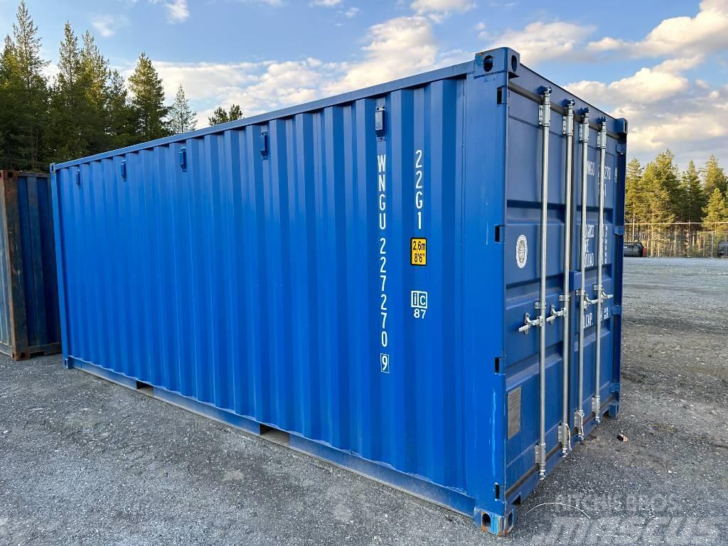  Sjöfartscontainer Container 20fot 20fots nya blå m Zeecontainers