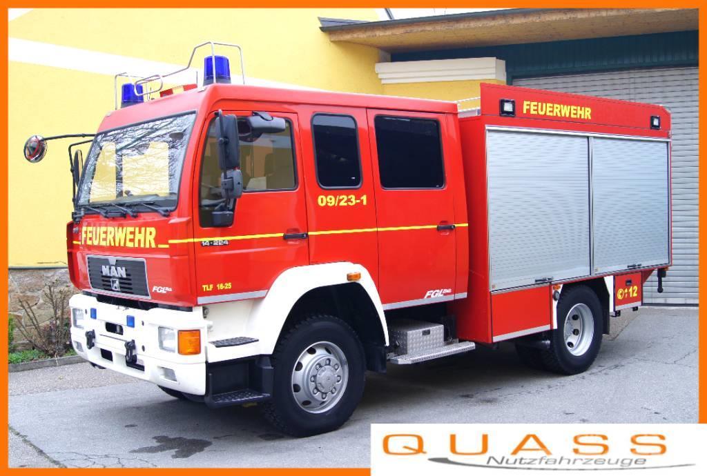 MAN 14.224 L80 4x4 /TÜV/METZ TLF 16/25 Feuerwehr Brandweerwagens