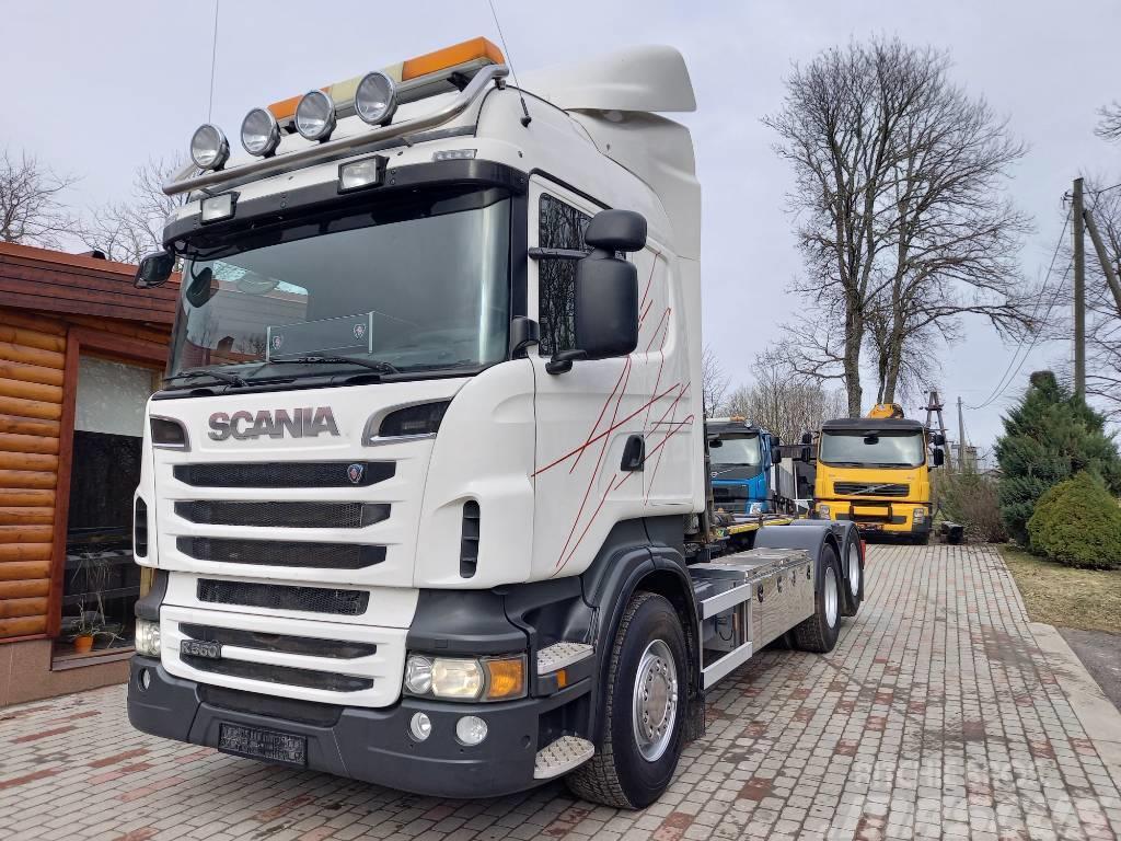 Scania R 560 LB, 6x2, JOAB HOOKLIFT Vrachtwagen met containersysteem