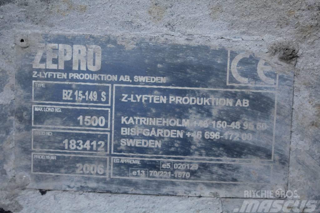  Zepro bakgavellyft Hydraulics