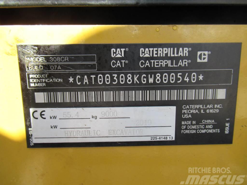 CAT 308CR Midigraafmachines 7t - 12t