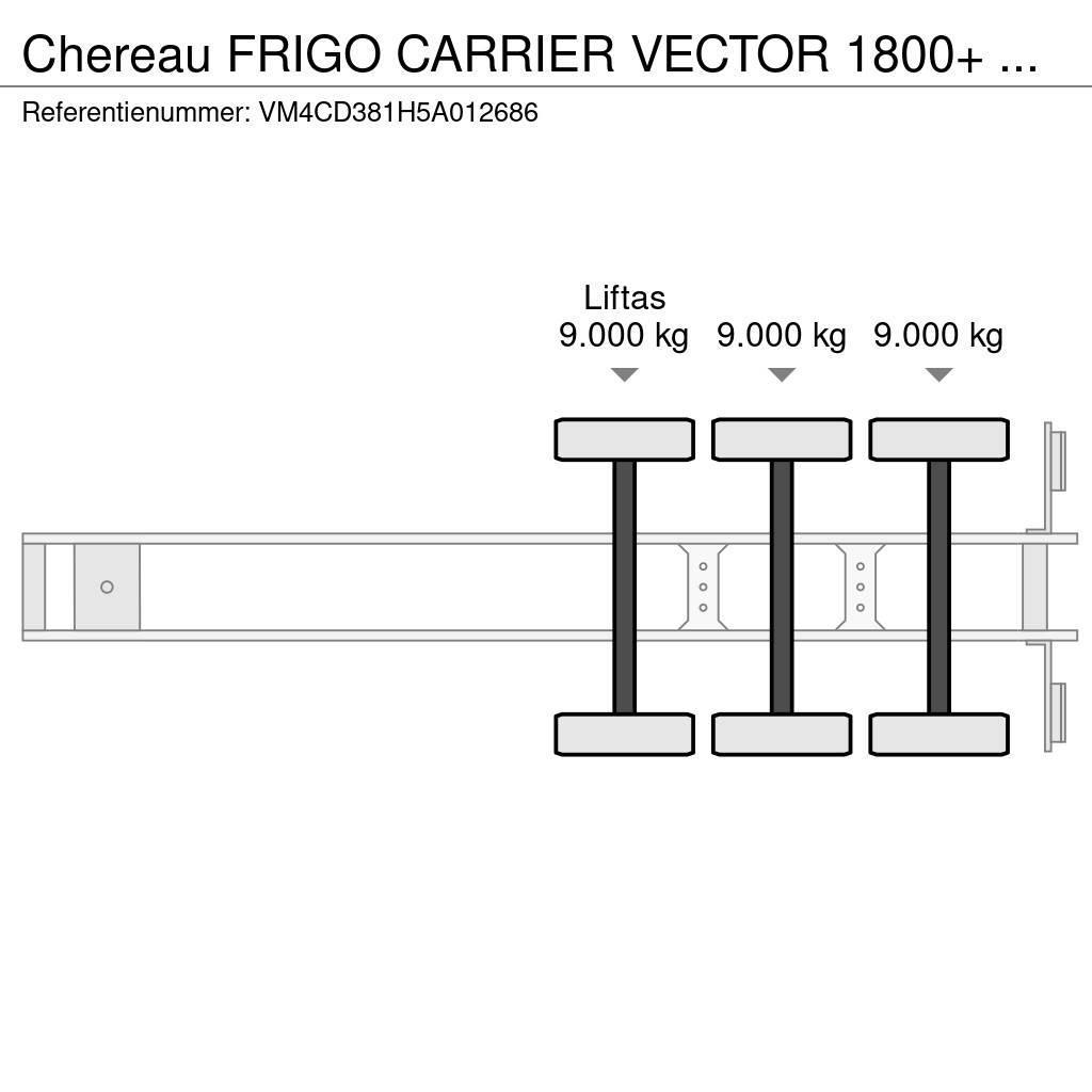 Chereau FRIGO CARRIER VECTOR 1800+ 3x + 2.60H Koel-vries opleggers