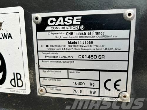 CASE CX145D SR Rupsgraafmachines