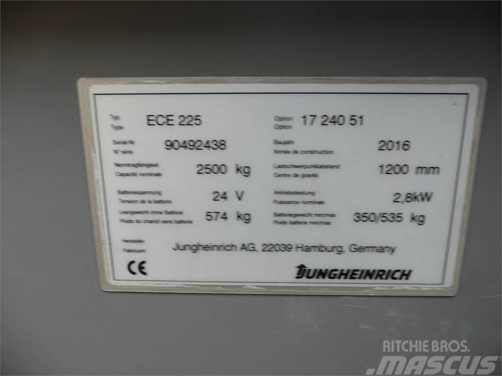 Jungheinrich ECE 225 2400x510mm Orderpicker voor laag niveau