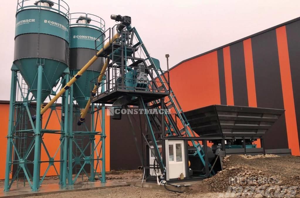 Constmach 30 M3/H Compact Concrete Mixing Plant Menginstallaties