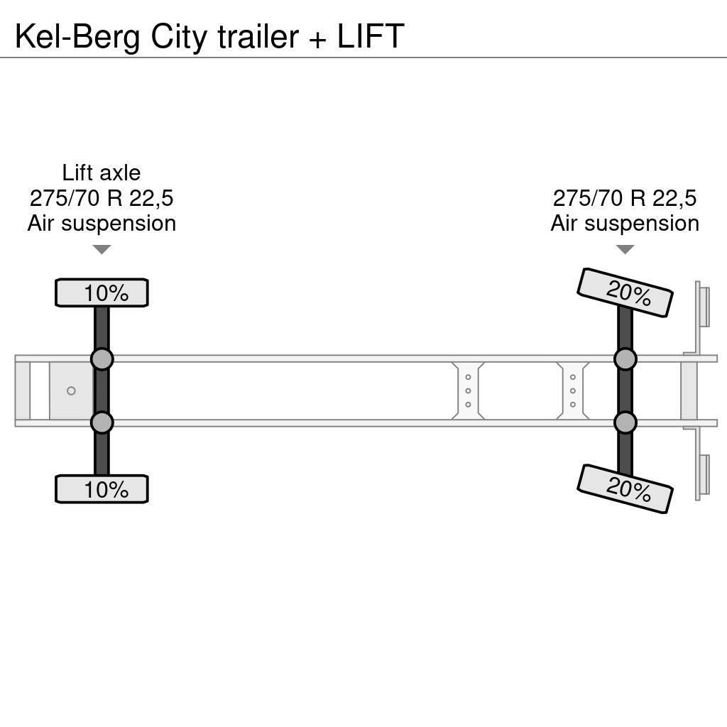 Kel-Berg City trailer + LIFT Schuifzeilen