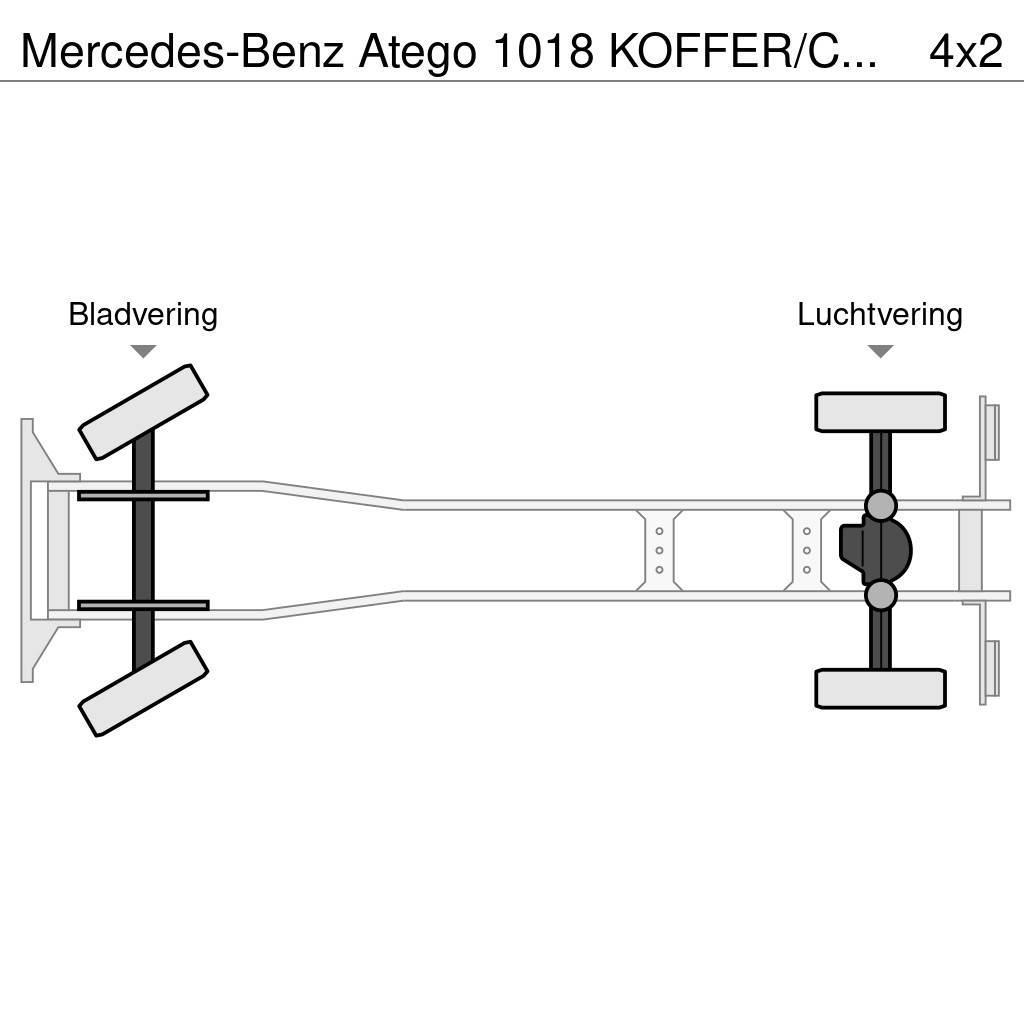 Mercedes-Benz Atego 1018 KOFFER/CAISSE + D'HOLLANDIA 1500 KG Bakwagens met gesloten opbouw