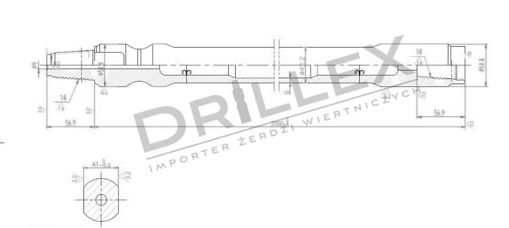 Ditch Witch JT 920 Drill pipes, Żerdzie wiertnicze Horizontale boorinstallaties