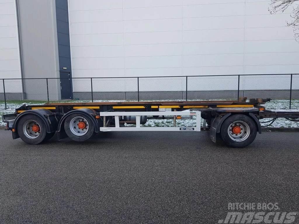 GS Meppel GS container aanhanger 3 asser liftas Containerchassis
