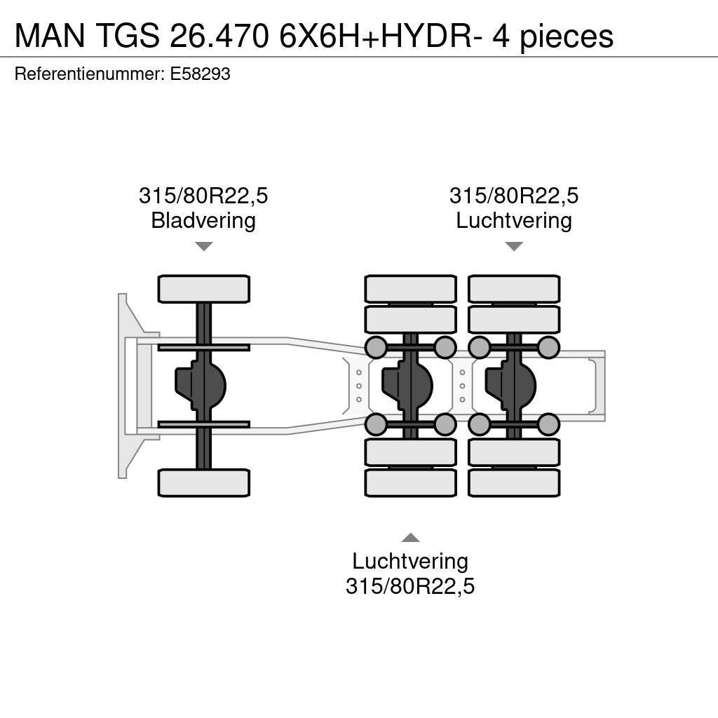 MAN TGS 26.470 6X6H+HYDR- 4 pieces Trekkers