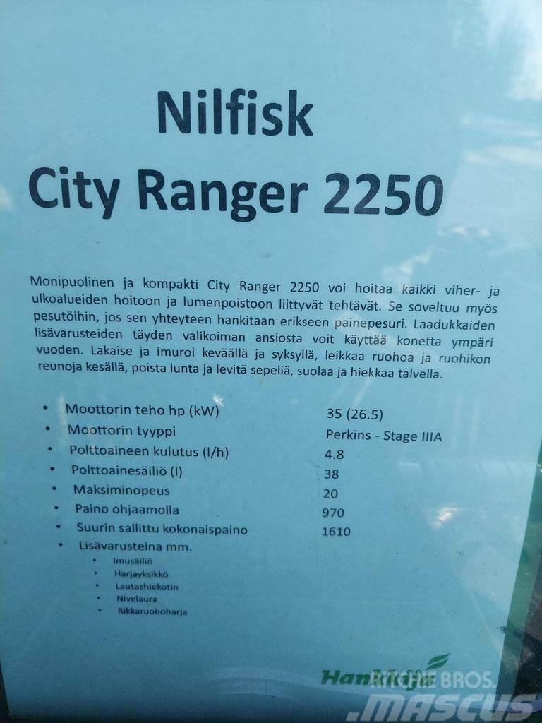  MUUT YMPÄRISTÖKONEET NILFISK CITY RANGER 2250 Overige terreinbeheermachines
