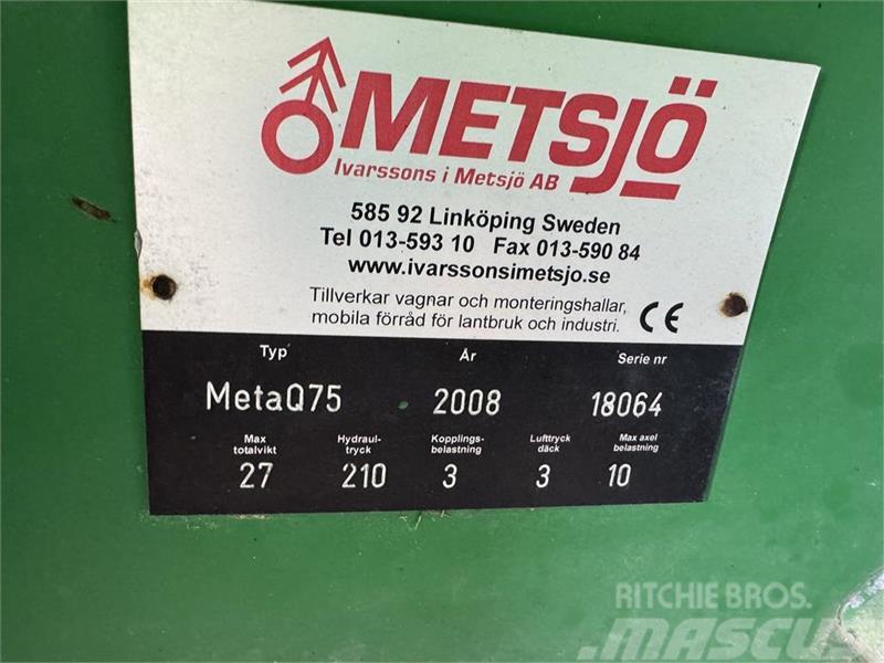 Metsjö MetaQ 75 Skiftelandsvogn Universele aanhangers