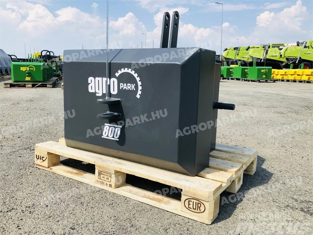  800 kg front hitch weight, in gray color Frontgewichten