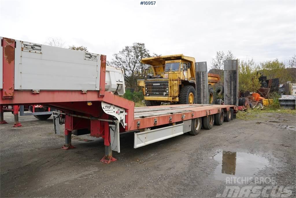 Damm 4 axle machine trailer with ramps and manual widen Overige aanhangers