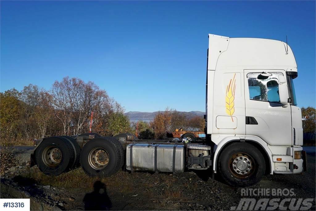 Scania R124 470 6x2 snow rigged Chassis Chassis met cabine
