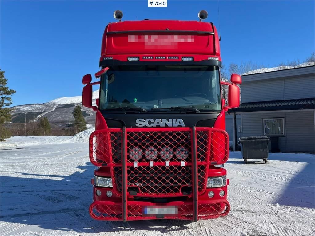 Scania R730 6x2 hook lift w/ JOAB L20 hook Vrachtwagen met containersysteem