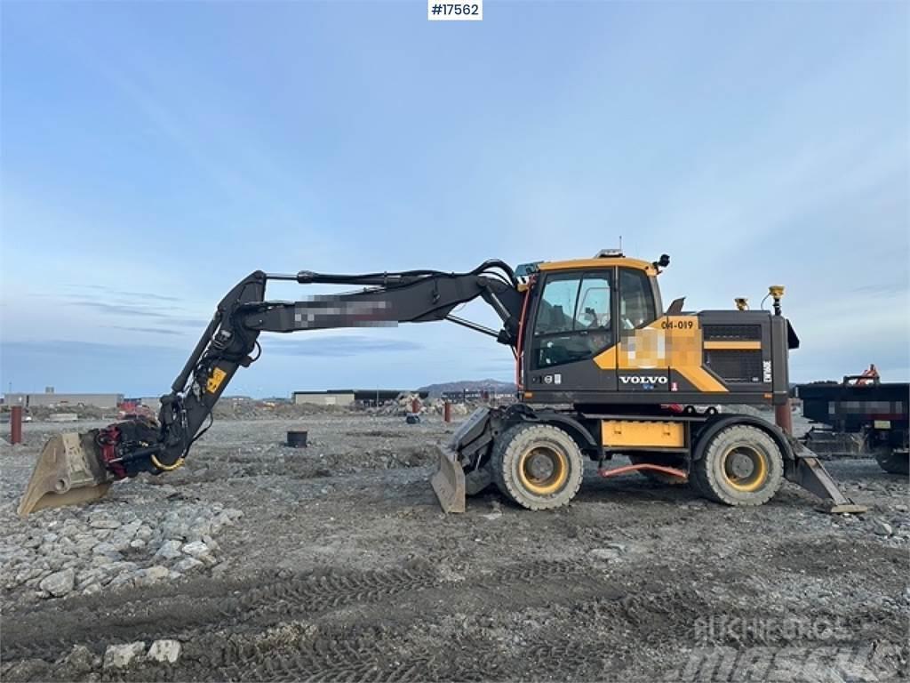 Volvo EW160E Wheeled digger with Gps, tlit, trailer hyd. Wielgraafmachines