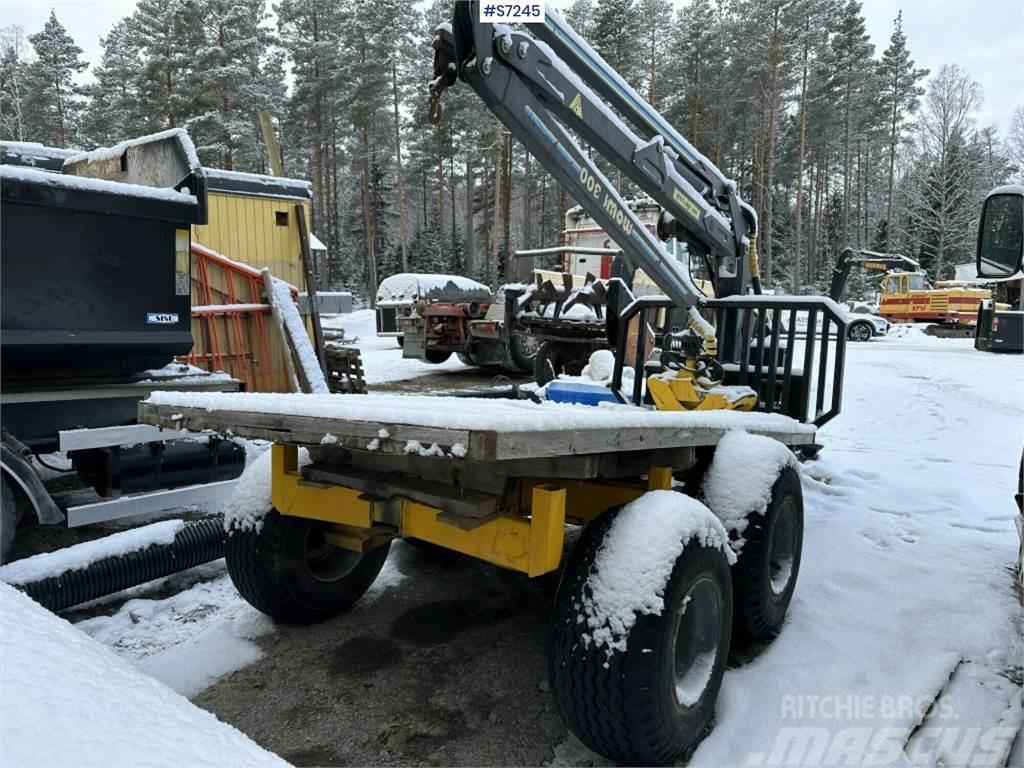 Mowi 300 forestry trailer with crane Anders