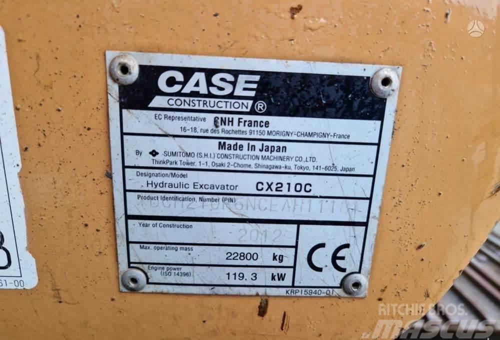 CASE CX210C garantija 300val jau LT Rupsgraafmachines