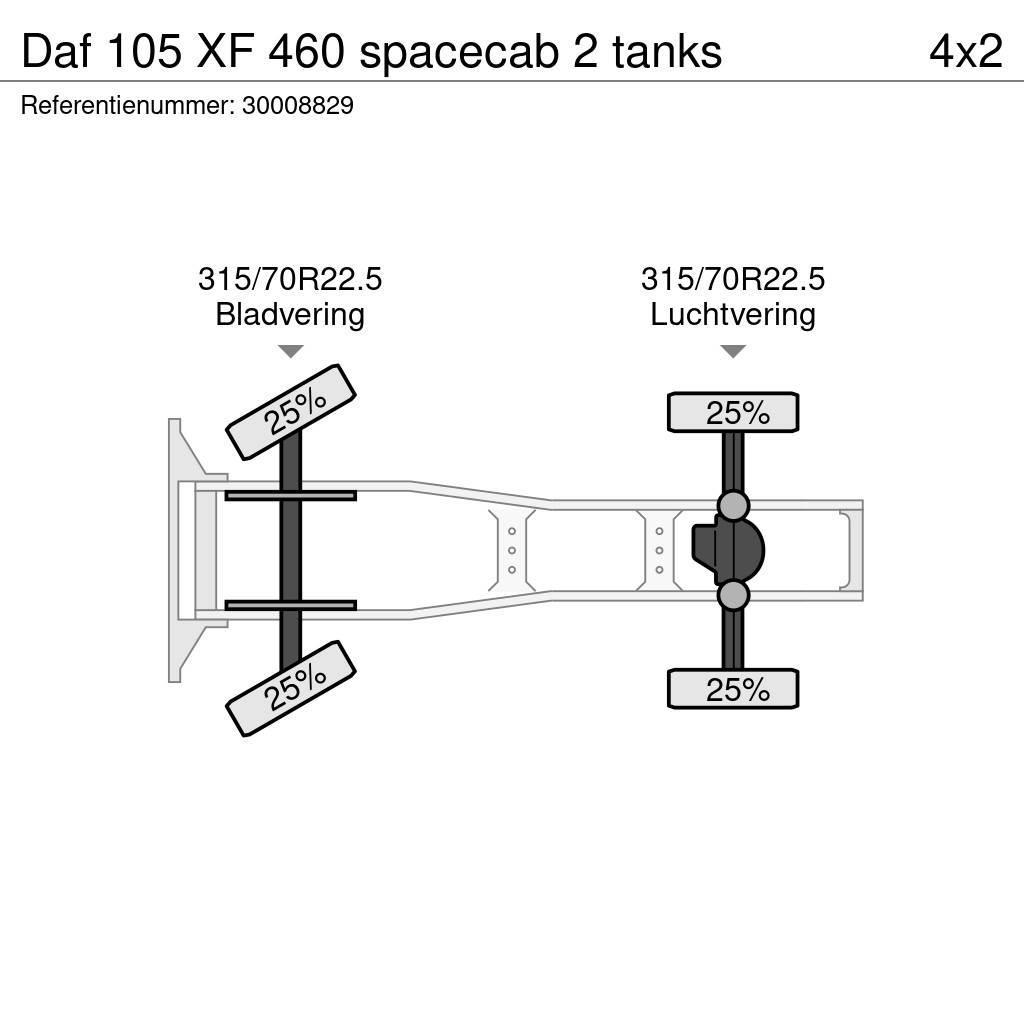 DAF 105 XF 460 spacecab 2 tanks Trekkers