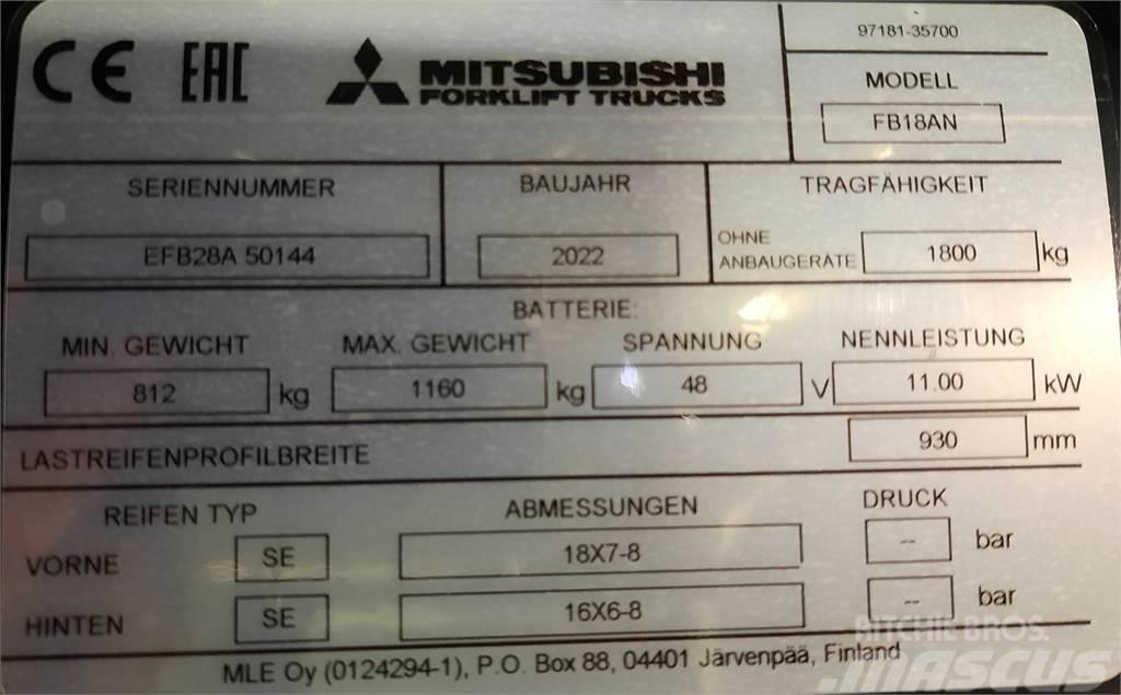 Mitsubishi FB18AN Elektrische heftrucks
