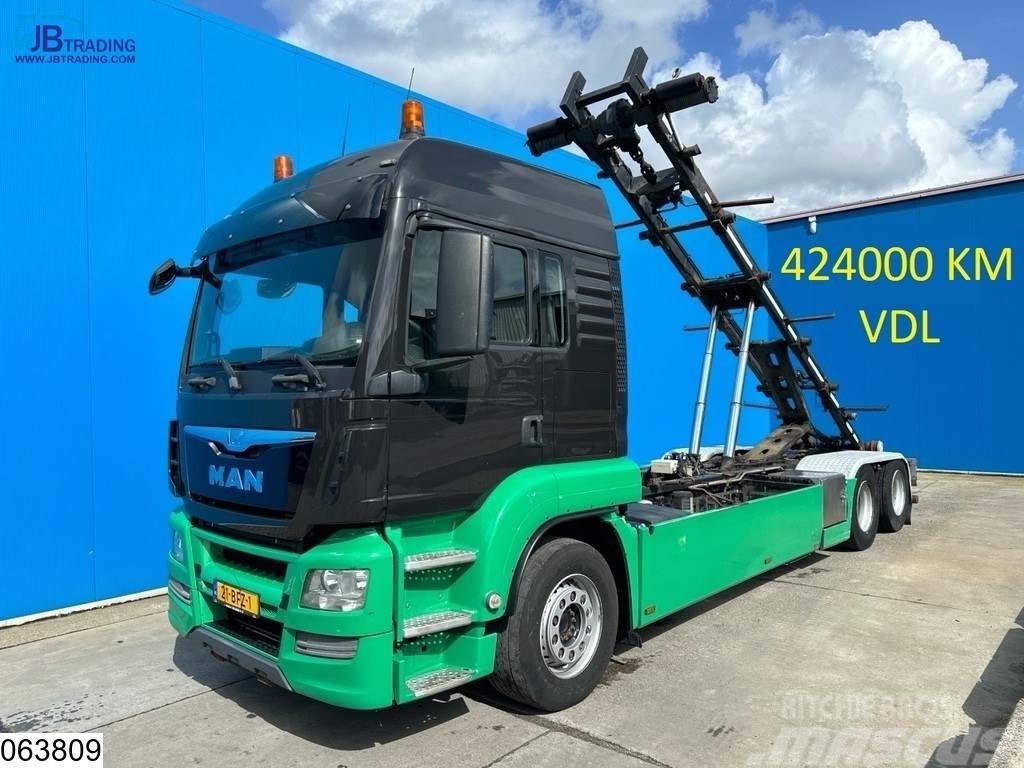 MAN TGS 28 440 6x2, EURO 6, VDL, Manual, Cable system Vrachtwagen met containersysteem