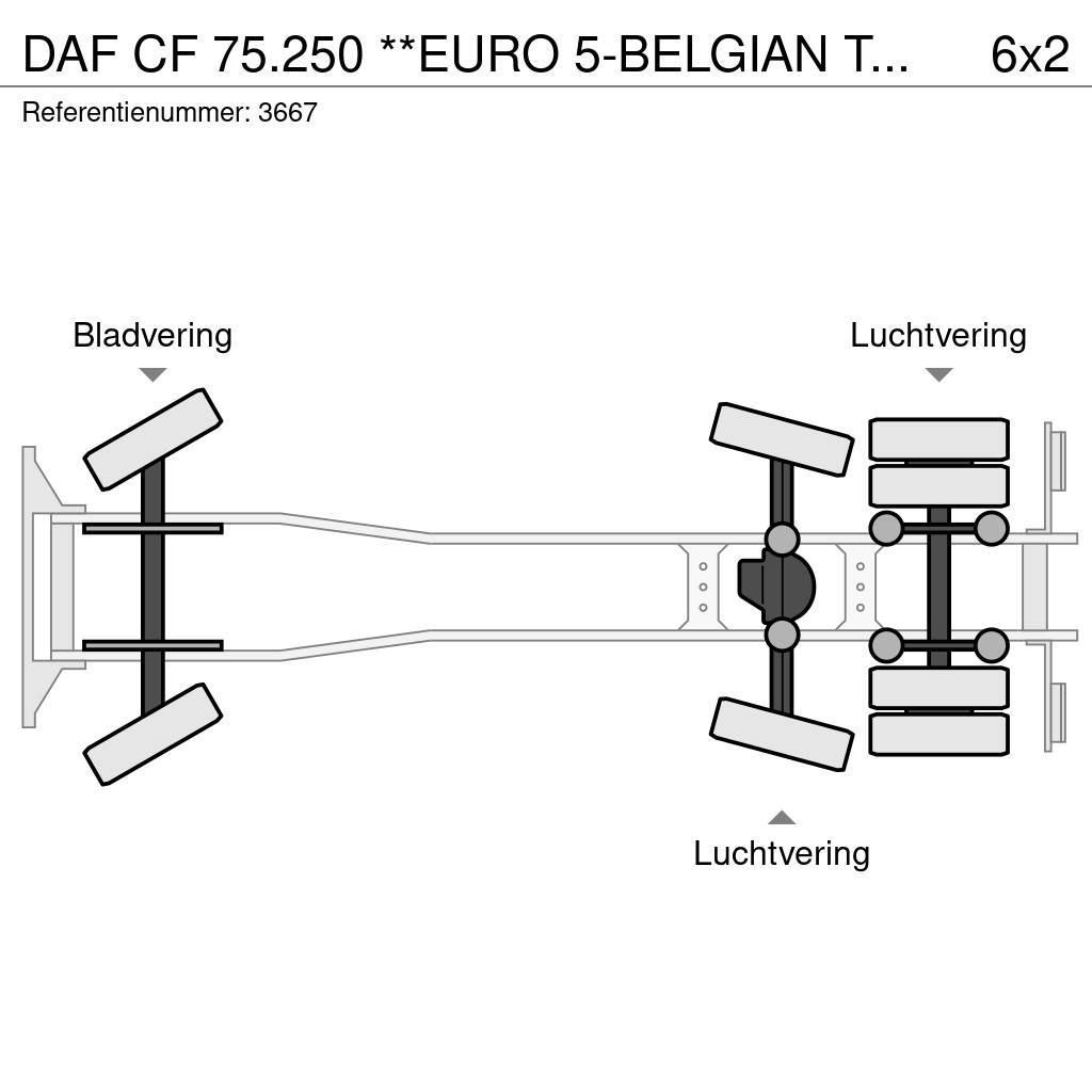 DAF CF 75.250 **EURO 5-BELGIAN TRUCK-REFUSE TRUCK** Vuilniswagens