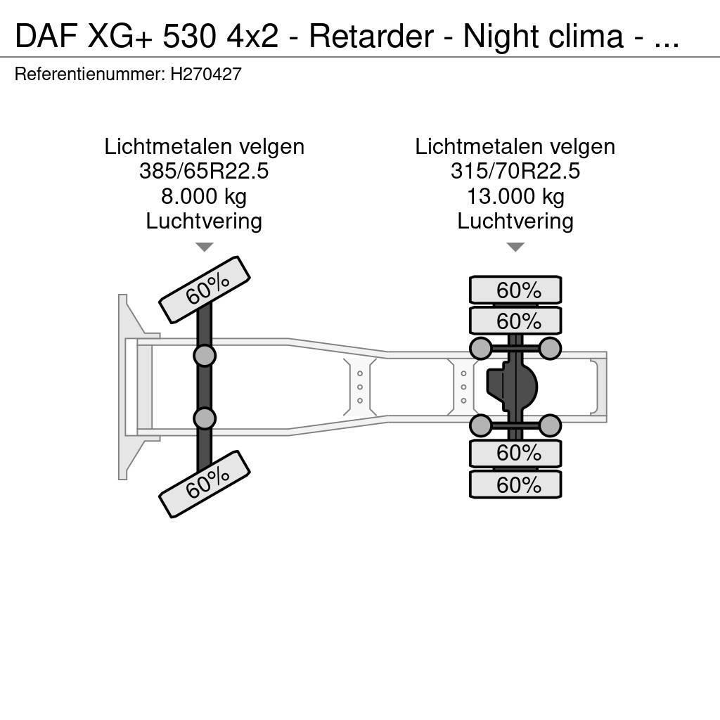 DAF XG+ 530 4x2 - Retarder - Night clima - Full air - Trekkers