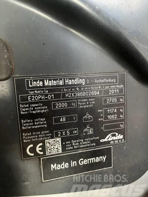 Linde E20 PH-01 Elektrische heftrucks