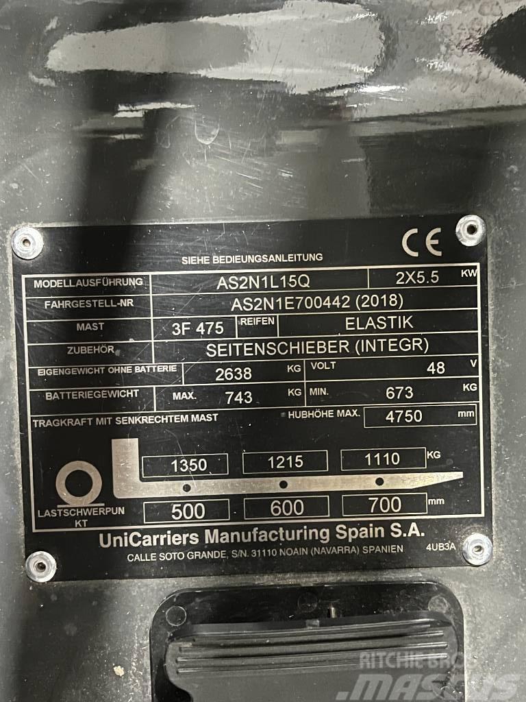 UniCarriers AS2N1L15Q Elektrische heftrucks