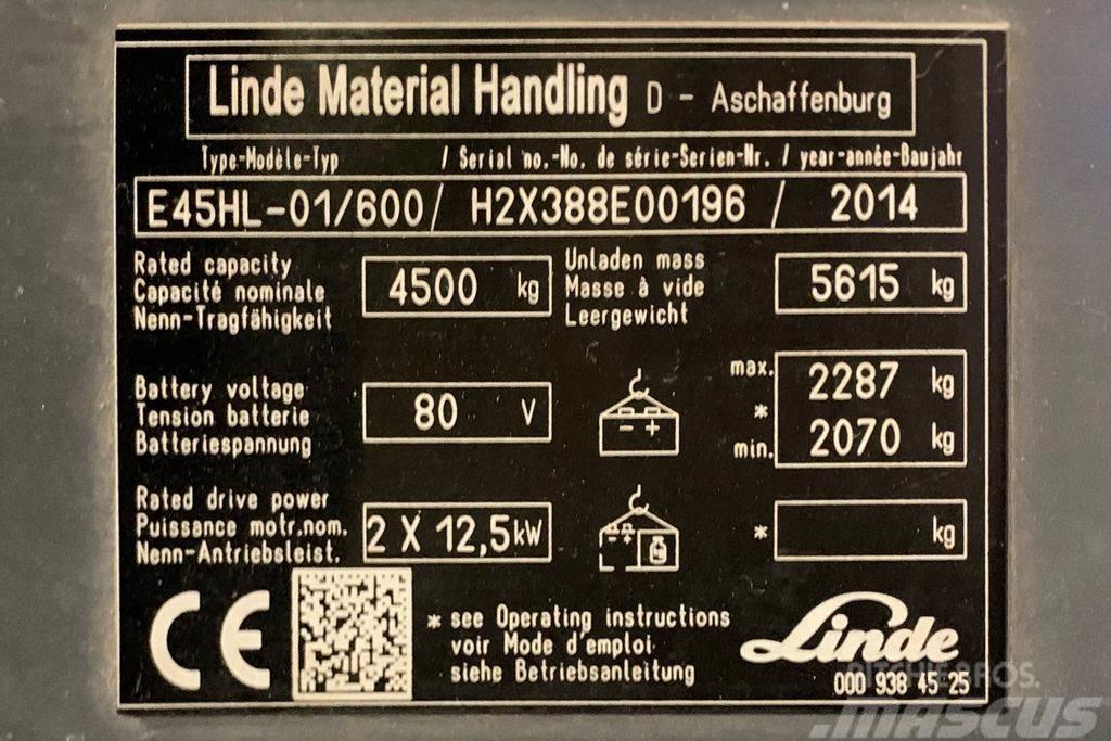 Linde E45HL-01/600 Elektrische heftrucks