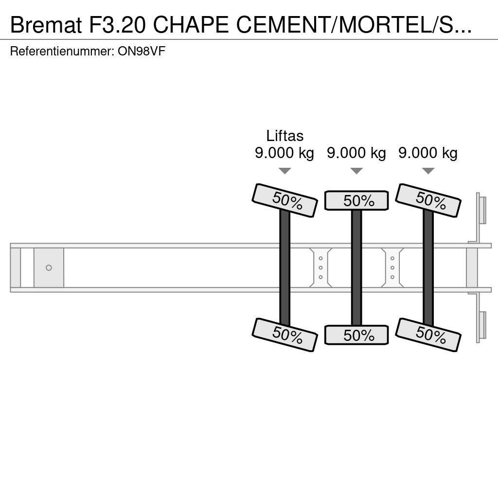  Bremat F3.20 CHAPE CEMENT/MORTEL/SCREED/MORTAR/EST Overige opleggers